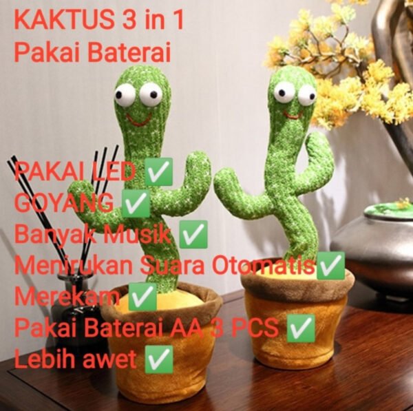 mainan kaktus bersuara